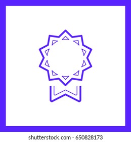 medal trophy line vector icon