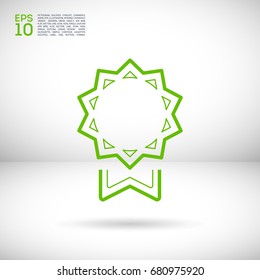 medal trophy line vector icon