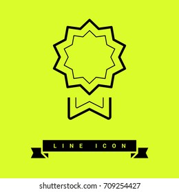 medal trophy line vector icon