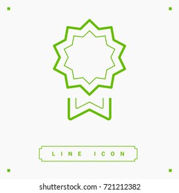 medal trophy line vector icon