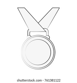 Medal trophy symbol