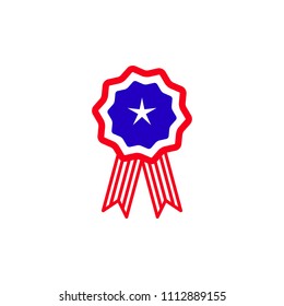 Medal USA July fourth icon