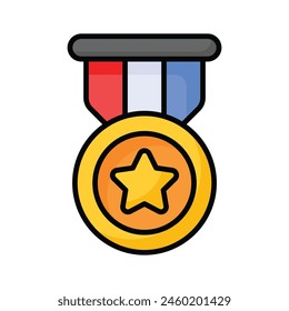 Medal vector design, ready for premium use, editable icon