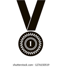 Medal vector design silhouette design.