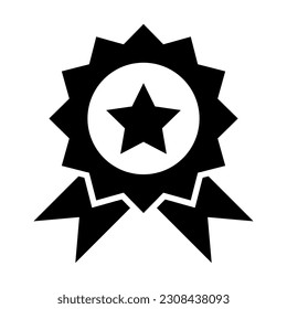 Medal Vector Glyph Icon For Personal And Commercial Use.
