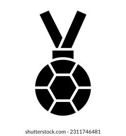 Medal Vector Glyph Icon For Personal And Commercial Use.
