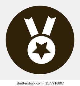 medal vector icon 10 eps