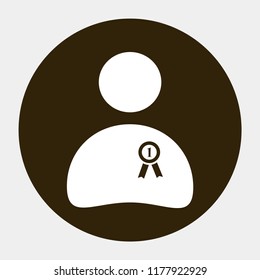 medal vector icon 10 eps