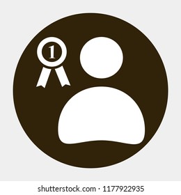 medal vector icon 10 eps