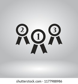 medal vector icon 10 eps