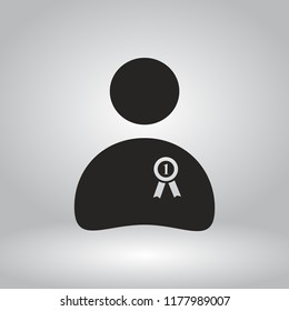 medal vector icon 10 eps