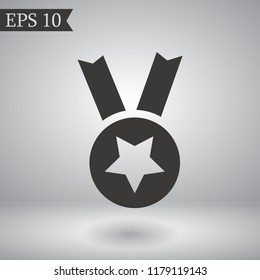 medal vector icon 10 eps