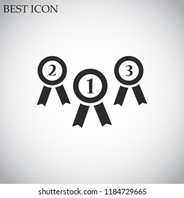medal vector icon 10 eps