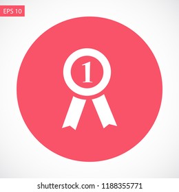 medal vector icon 10 eps