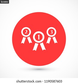 medal vector icon 10 eps