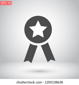 medal vector icon 10 eps