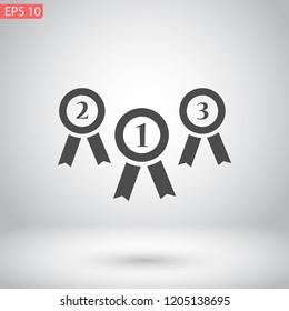 medal vector icon 10 eps