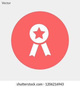 medal vector icon 10 eps