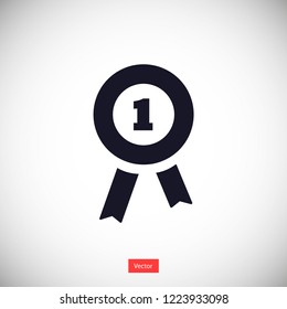medal vector icon 10 eps