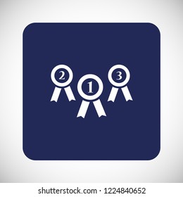 medal vector icon 10 eps