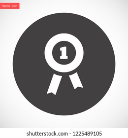 medal vector icon 10 eps