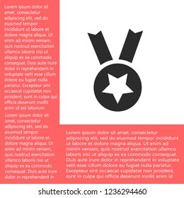 medal vector icon 10 eps