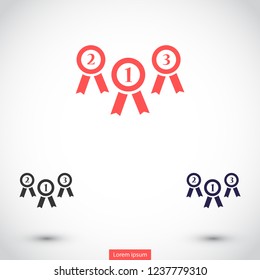 medal vector icon 10 eps