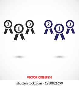 medal vector icon 10 eps