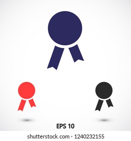 medal vector icon 10 eps