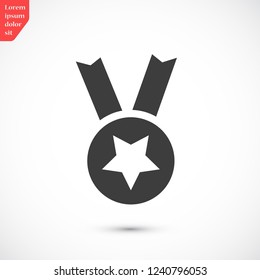 medal vector icon 10 eps
