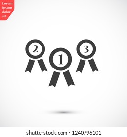 medal vector icon 10 eps