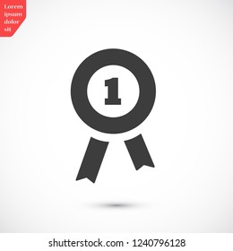 medal vector icon 10 eps