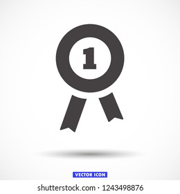 medal vector icon 10 eps