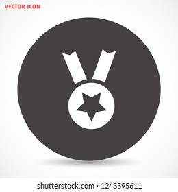 medal vector icon 10 eps