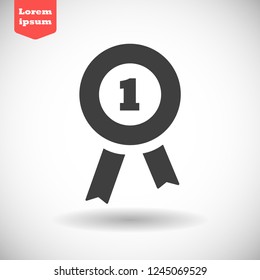 medal vector icon 10 eps