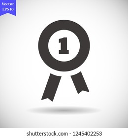 medal vector icon 10 eps