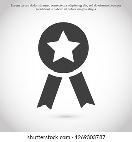 medal vector icon 10 eps
