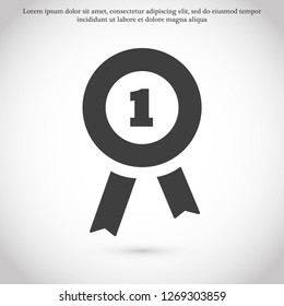 medal vector icon 10 eps