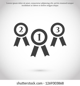 medal vector icon 10 eps