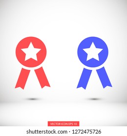 medal vector icon 10 eps
