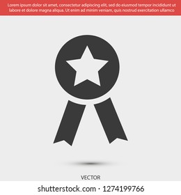 medal vector icon 10 eps