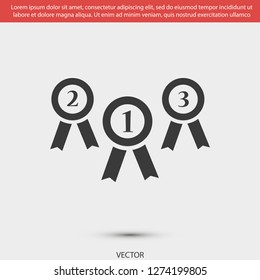 medal vector icon 10 eps