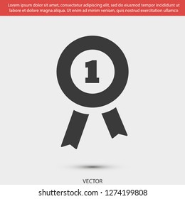 medal vector icon 10 eps
