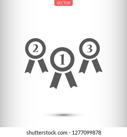 medal vector icon 10 eps