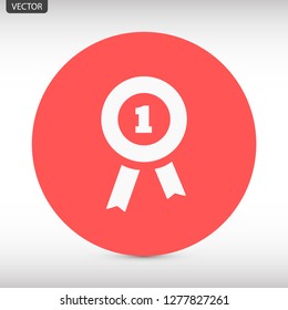 medal vector icon 10 eps