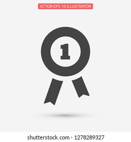 medal vector icon 10 eps