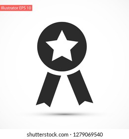 medal vector icon 10 eps