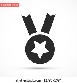 medal vector icon 10 eps