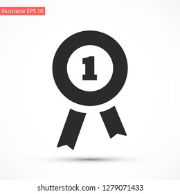 medal vector icon 10 eps