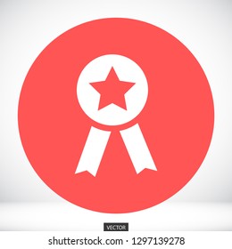 medal vector icon 10 eps